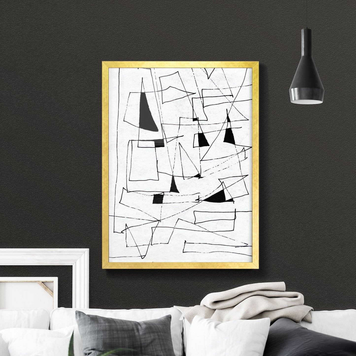 Navigating Chaos: The Dance of Abstract Forms and Lines