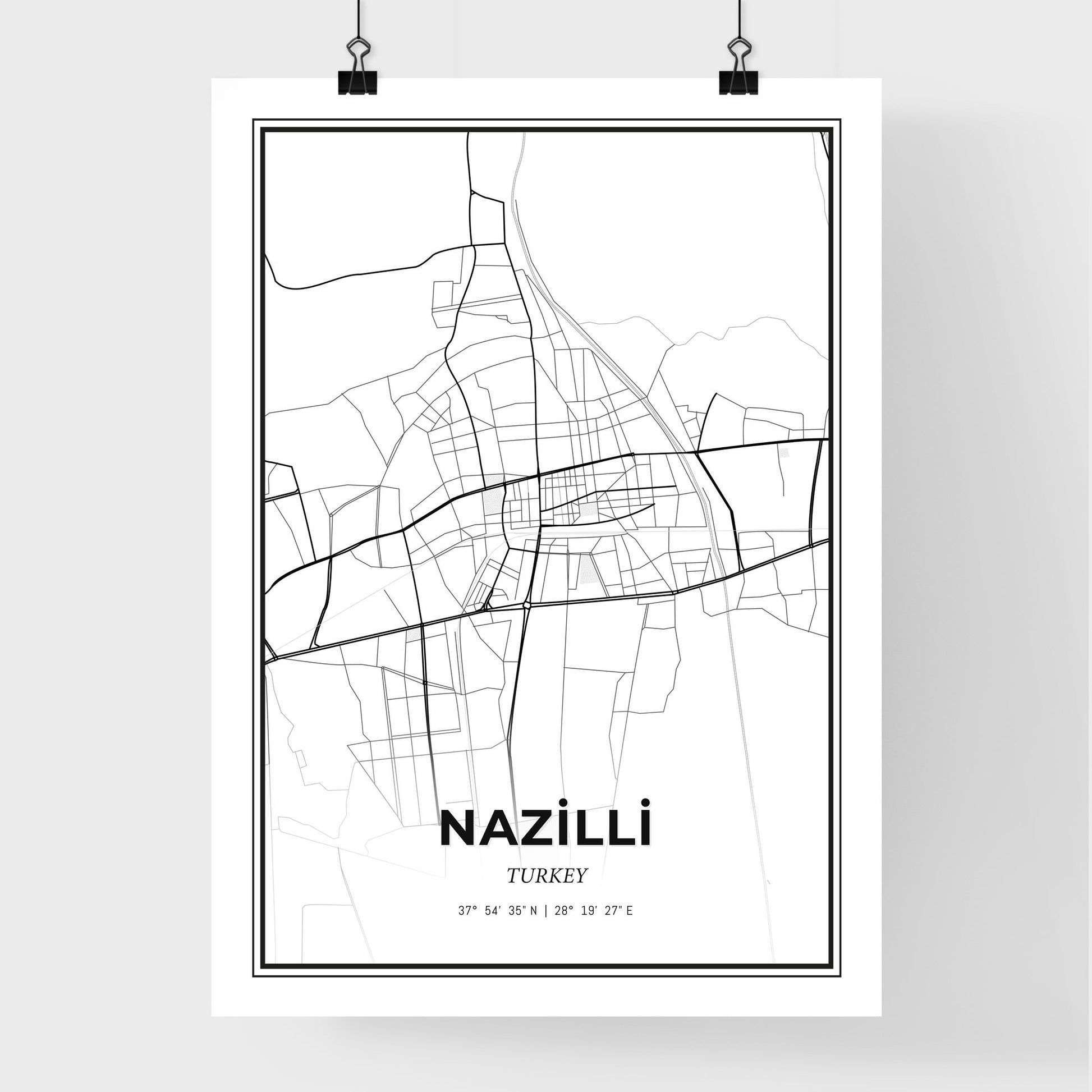 Nazilli Turkey - Premium City Map Poster
