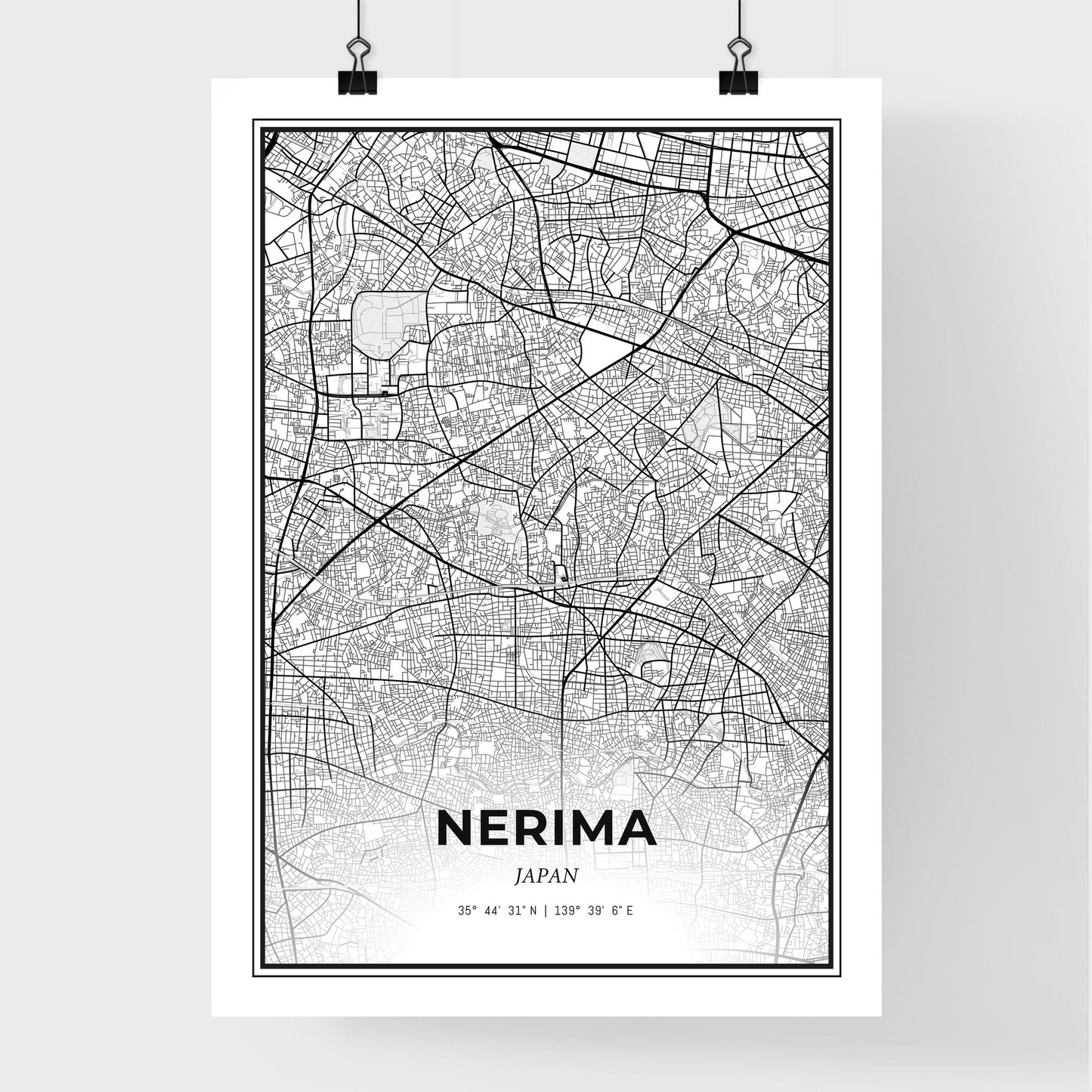 Nerima Japan - Premium City Map Poster