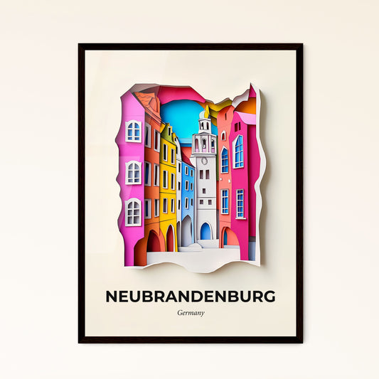 Vivid Neubrandenburg, Germany, Papercut Print
