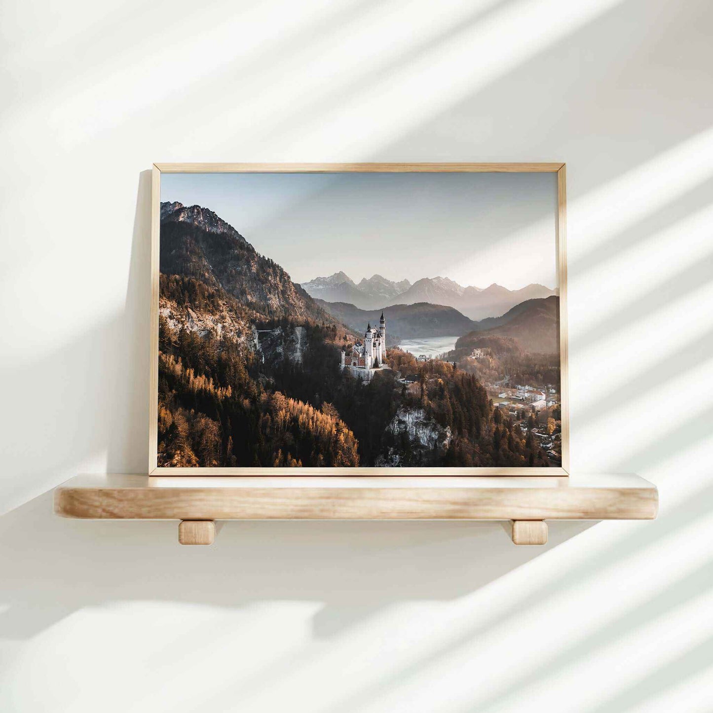 Neuschwanstein Castle Print – Bavarian Alps Wall Art