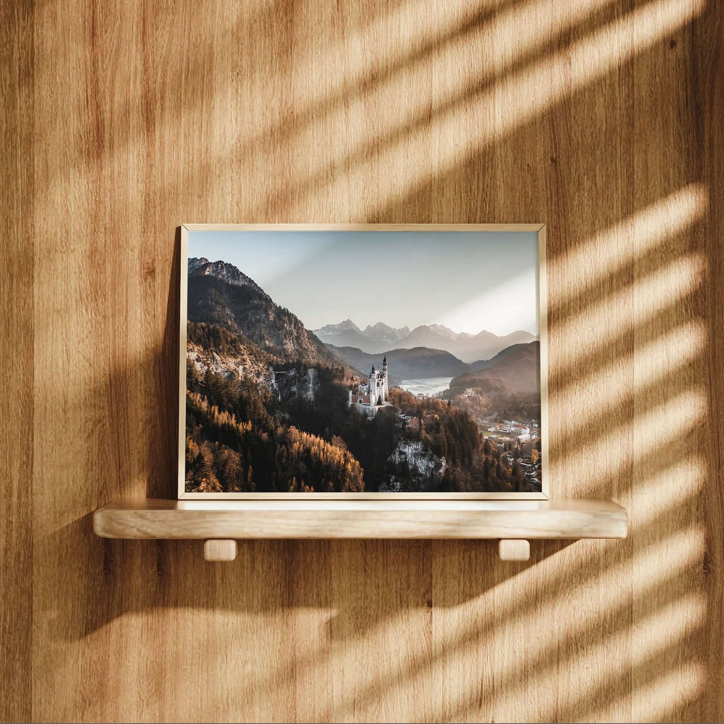 Neuschwanstein Castle Print – Bavarian Alps Wall Art