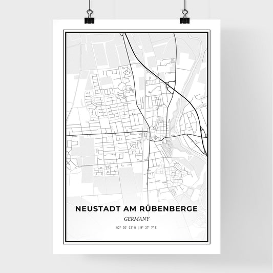Neustadt am Rubenberge Germany - Premium City Map Poster