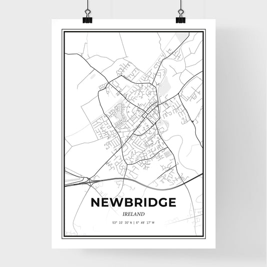 Newbridge Ireland - Premium City Map Poster