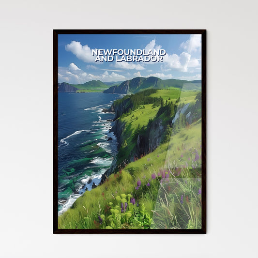 Green Hills and Tranquil Waters - Framed Art Print
