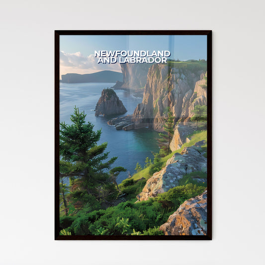 Abstract Art of Newfoundland and Labrador - Framed Art Print