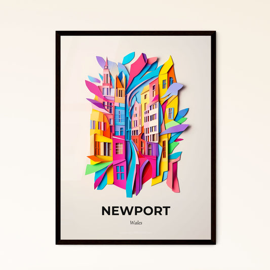 Vivid Newport, Wales - a colorful city with a tree in the middle