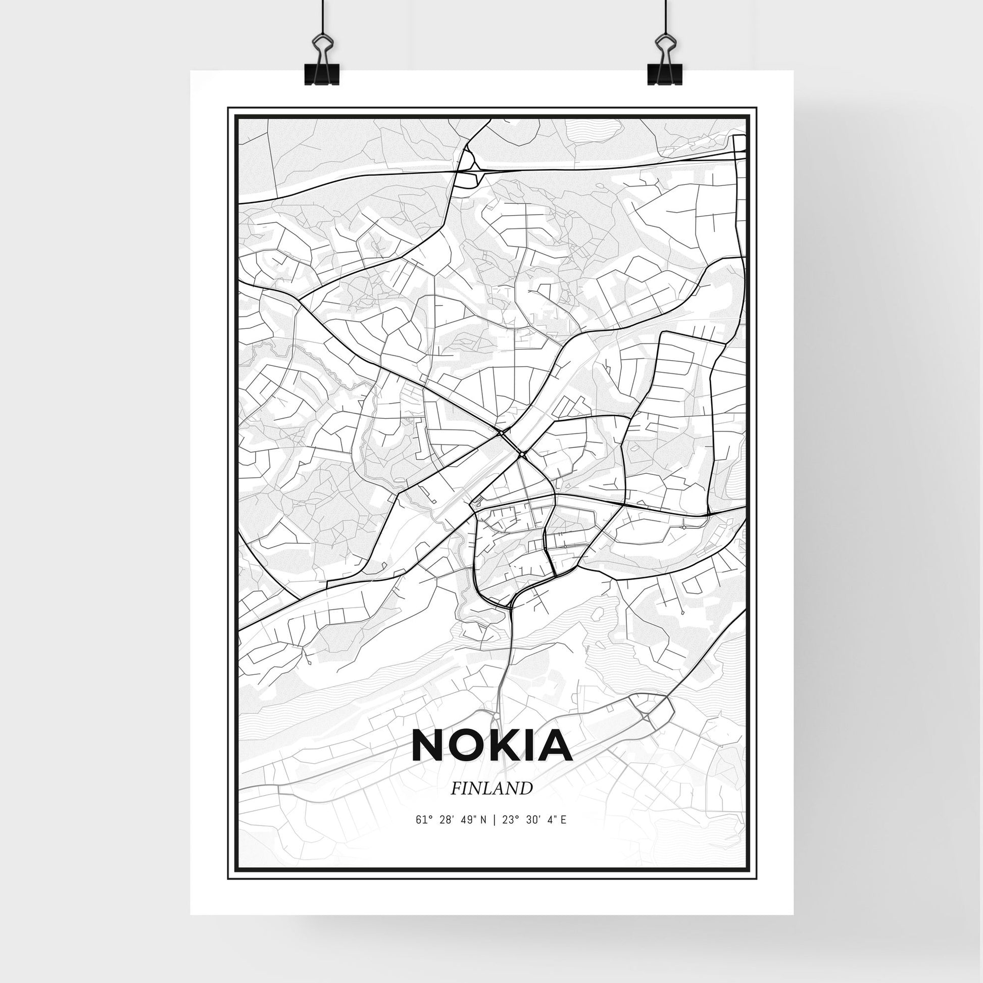 Nokia Finland - Premium City Map Poster