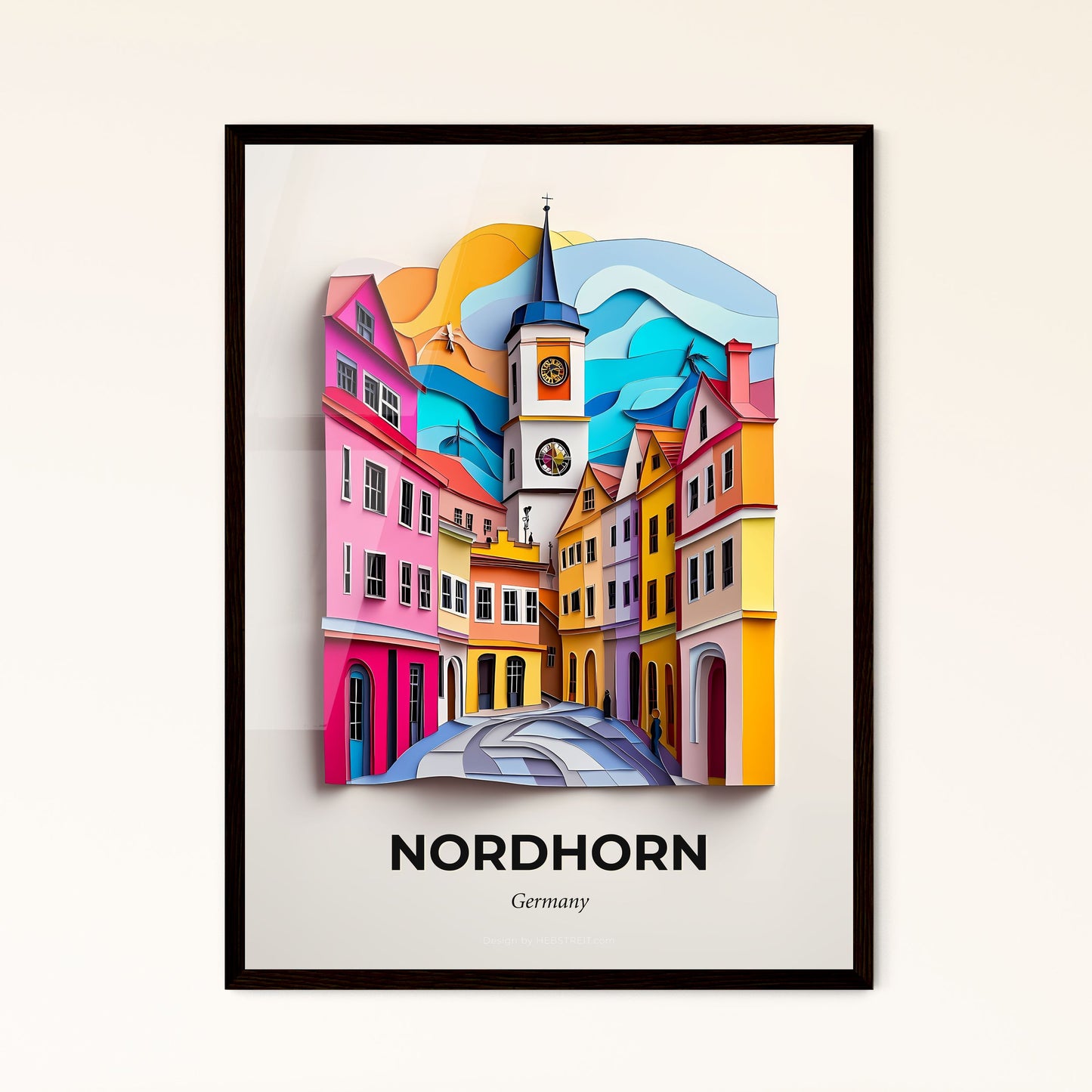 Vivid Nordhorn, Germany, Papercut Print