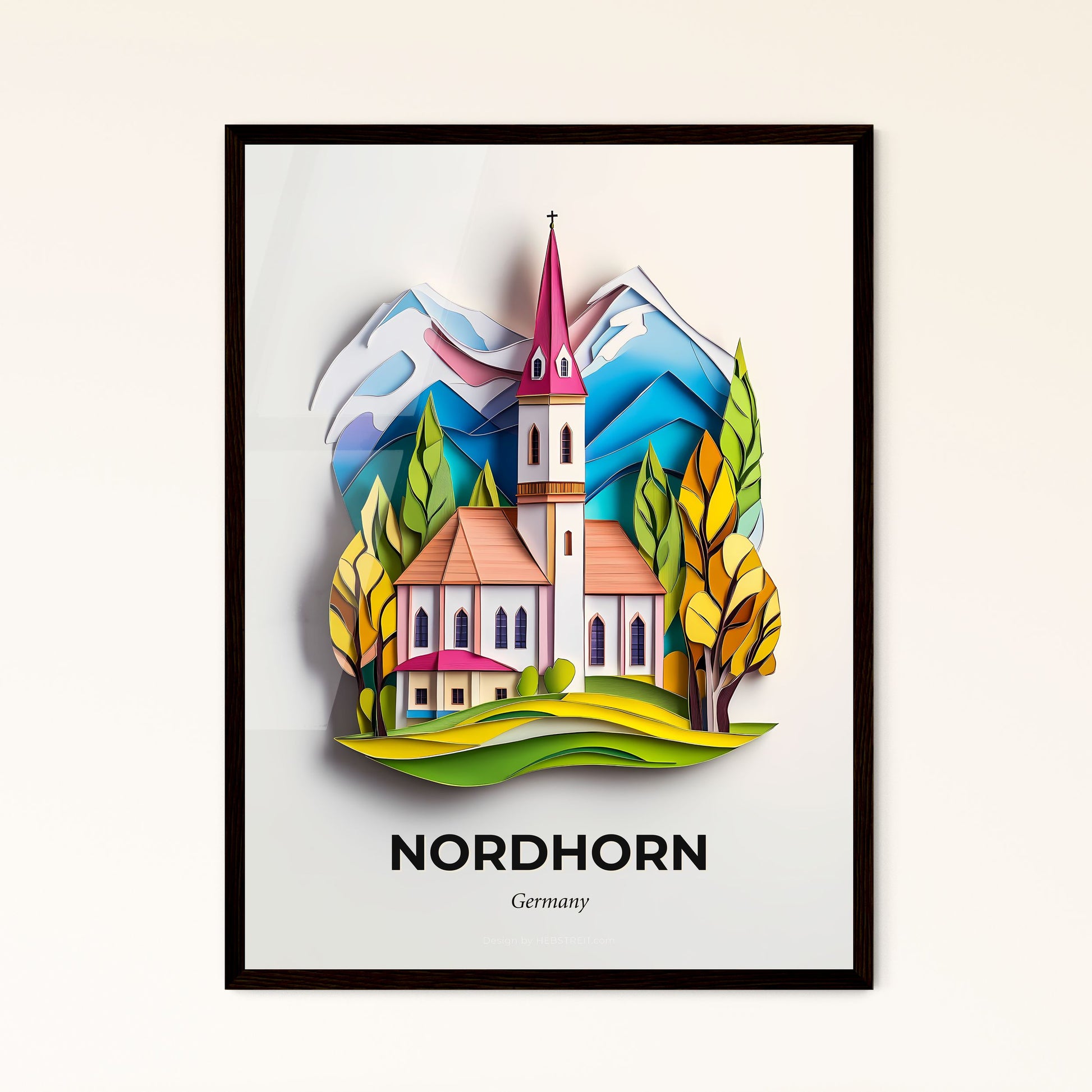 Vivid Nordhorn, Germany, Papercut Print