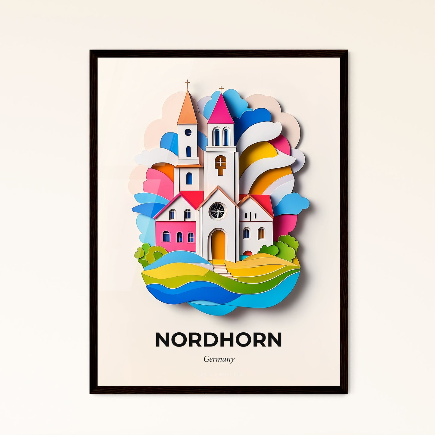 Vivid Nordhorn, Germany, Papercut Print