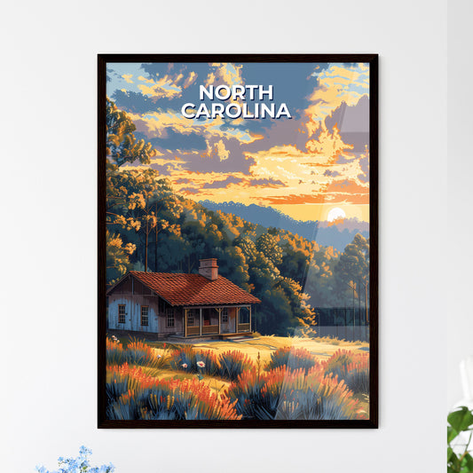 USA house painting, North Carolina oil painting, Art Stock, North Carolina art, North Carolina photography Framed Art