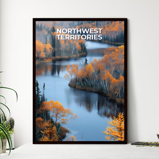 River in the Northwest Territories of Canada - Framed Art Print
