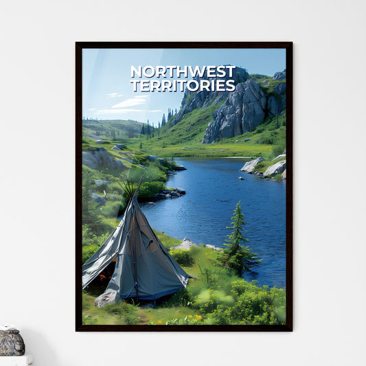 Vibrant Oil Painting Northwest Territories C - Framed Art Print