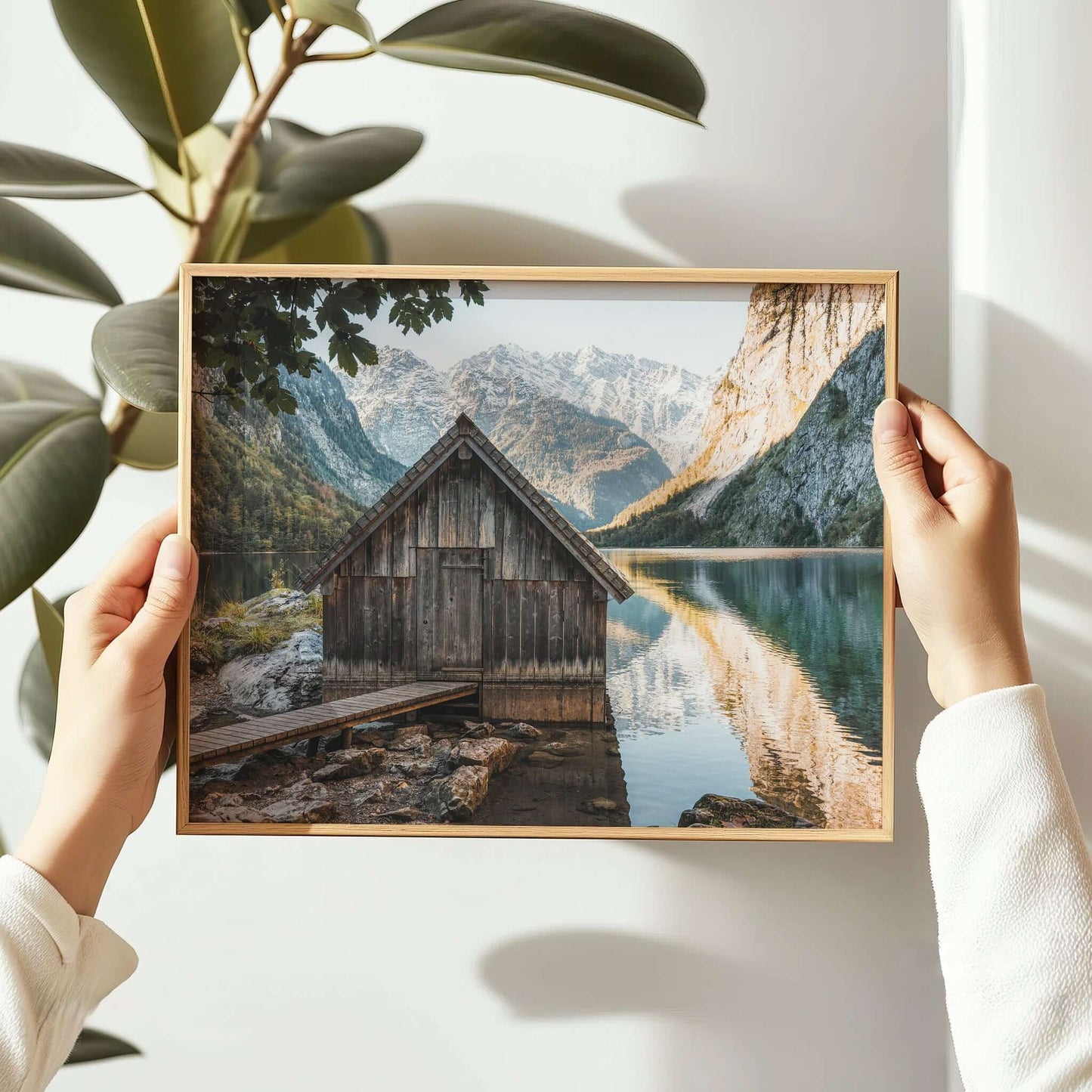 Obersee Boathouse, Bavaria – Fine Art Alpine Wall Print