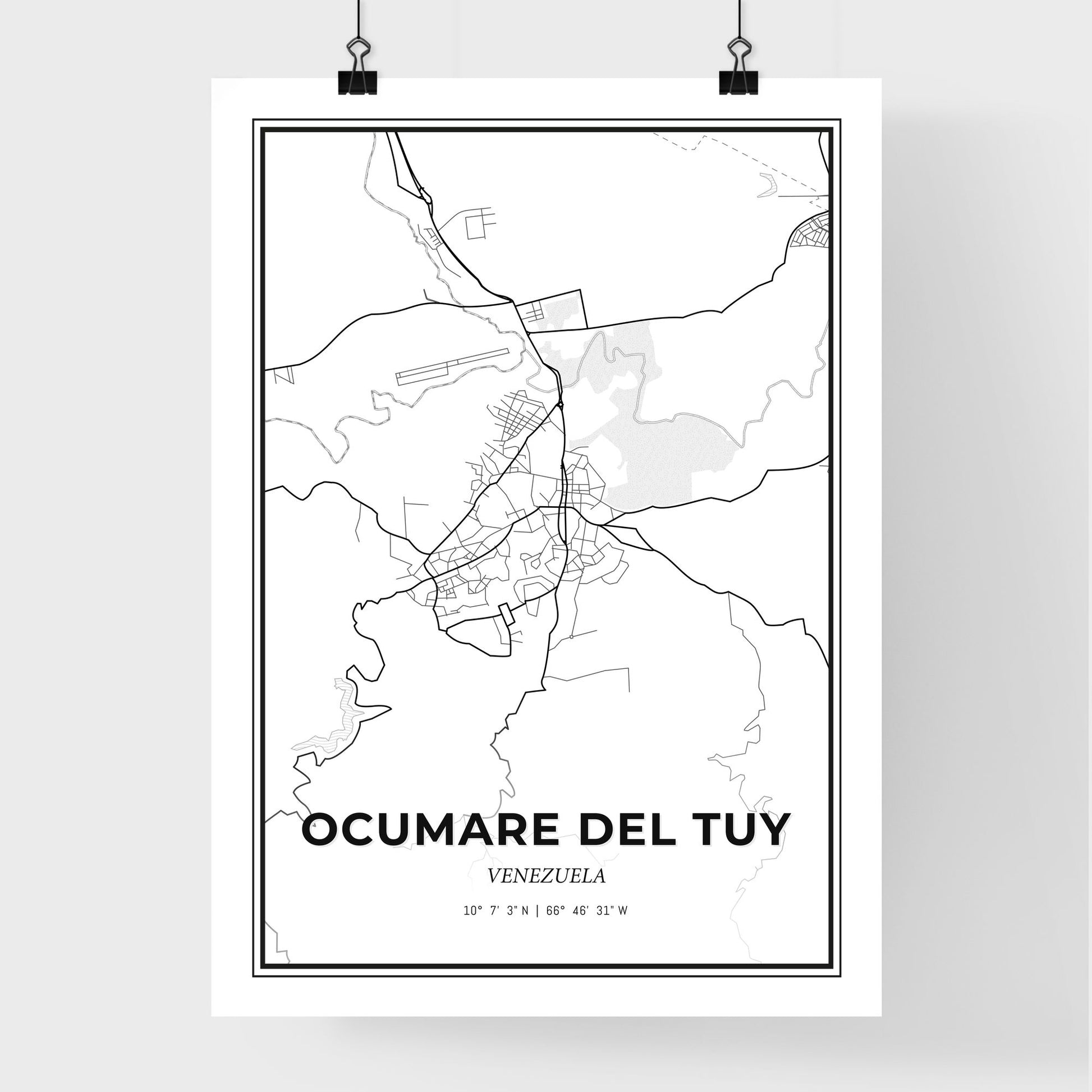 Ocumare del Tuy Venezuela - Premium City Map Poster