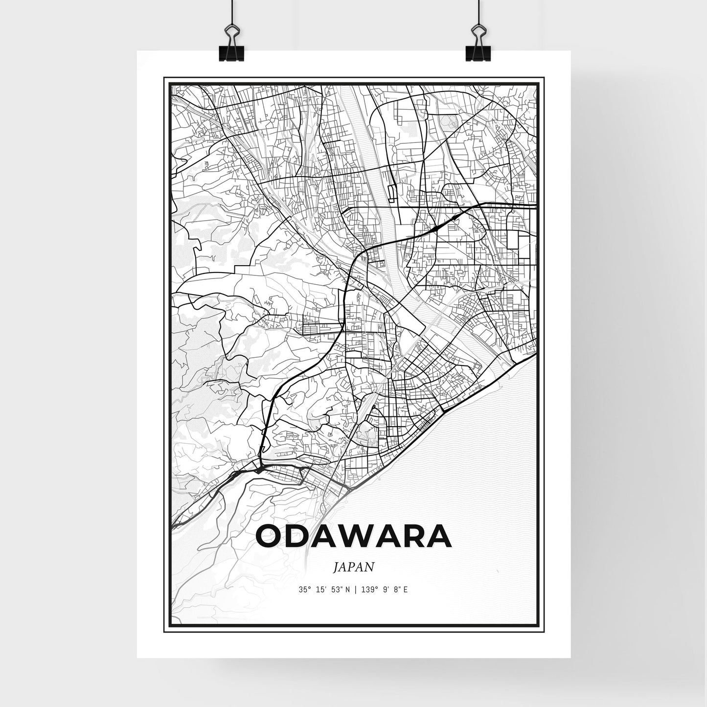 Odawara Japan - Premium City Map Poster