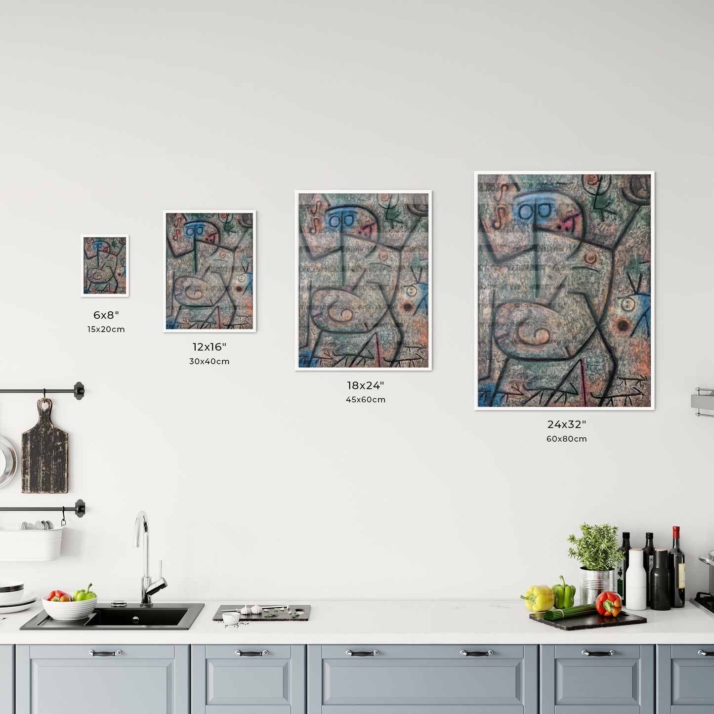 Oh! These Rumors! – Paul Klee Size Chart