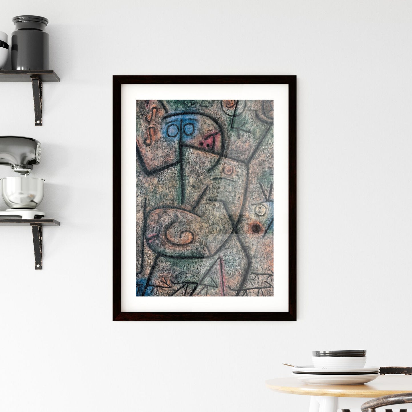 Framed Print of Oh! These Rumors! – Paul Klee