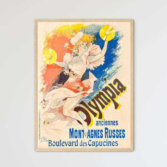 Olympia Anciennes, Montagnes Russes by Jules Chéret Framed Art Print