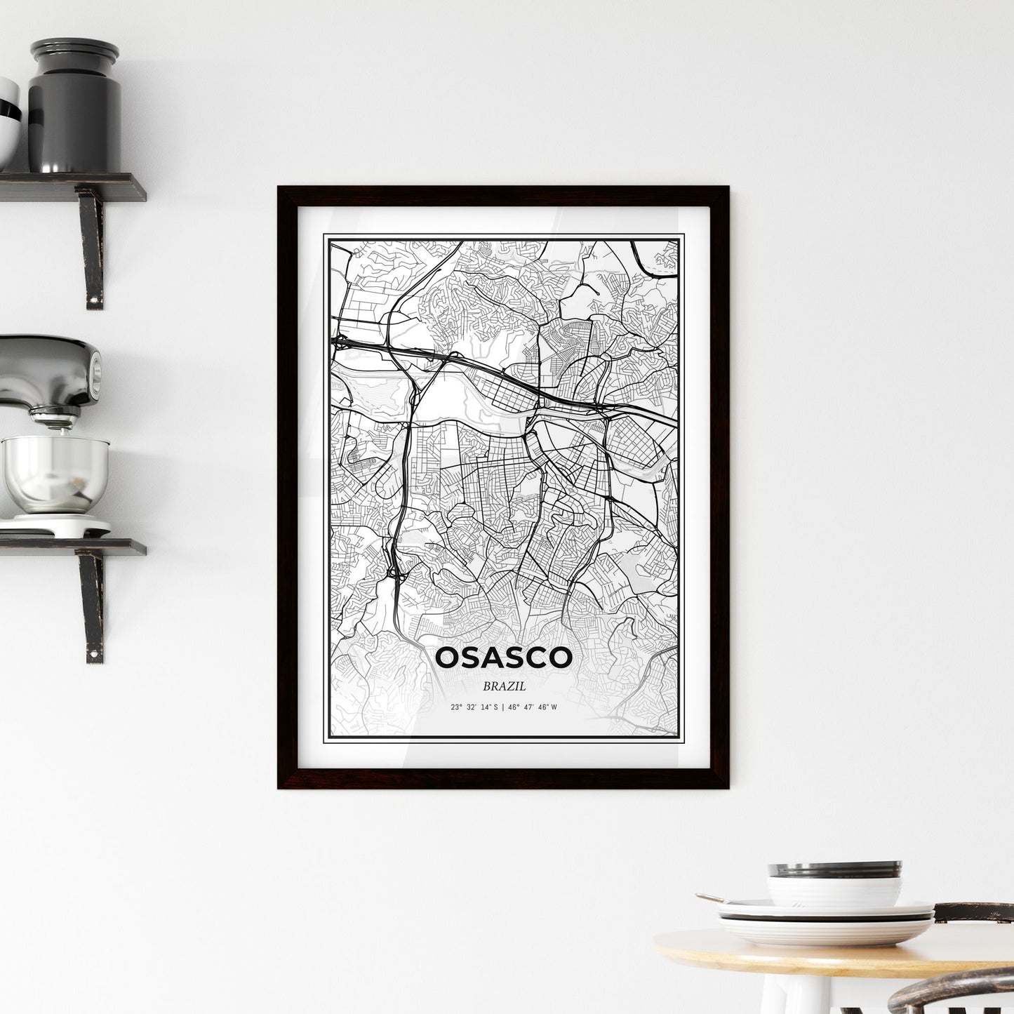 Osasco Brazil - Minimal City Map