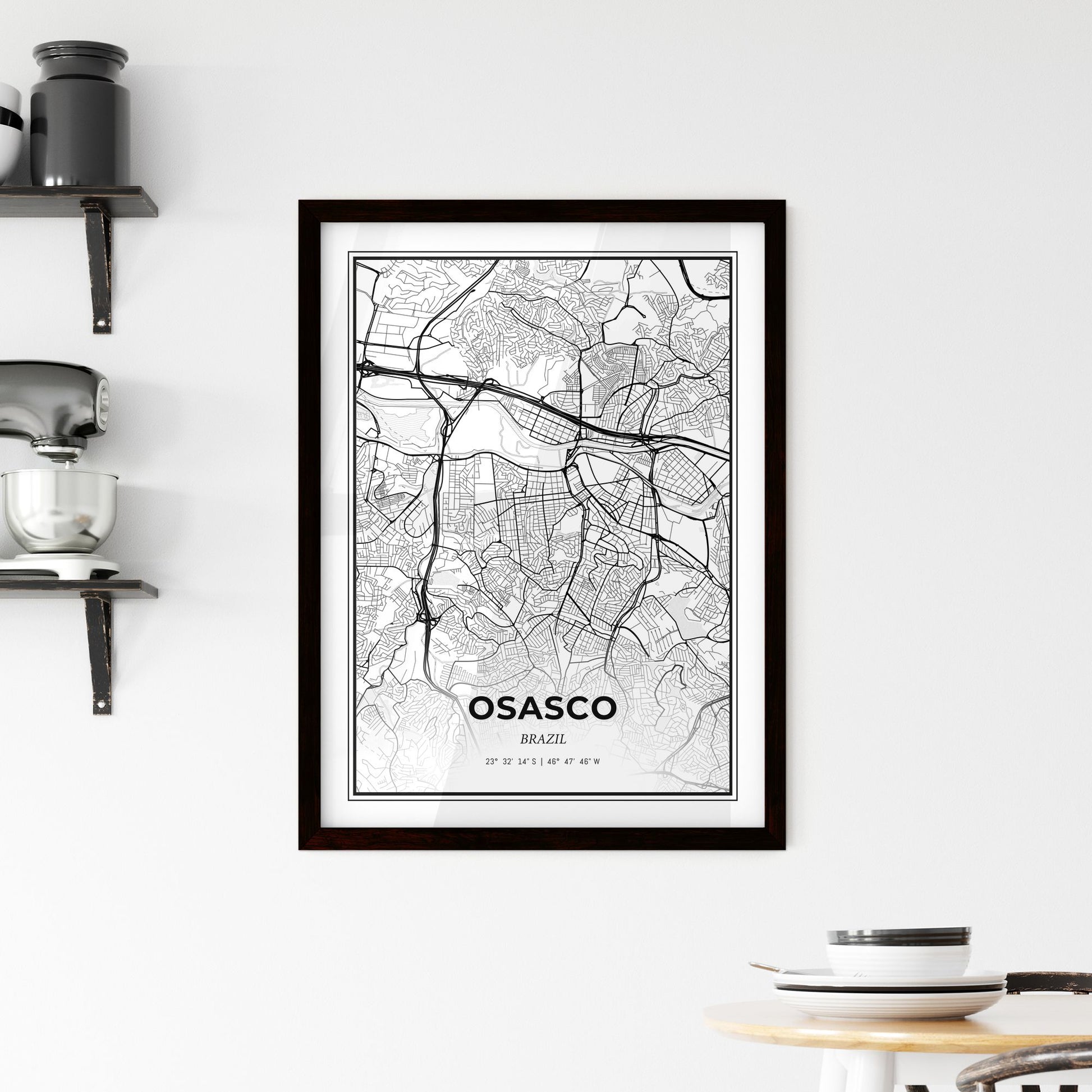 Osasco Brazil - Minimal City Map