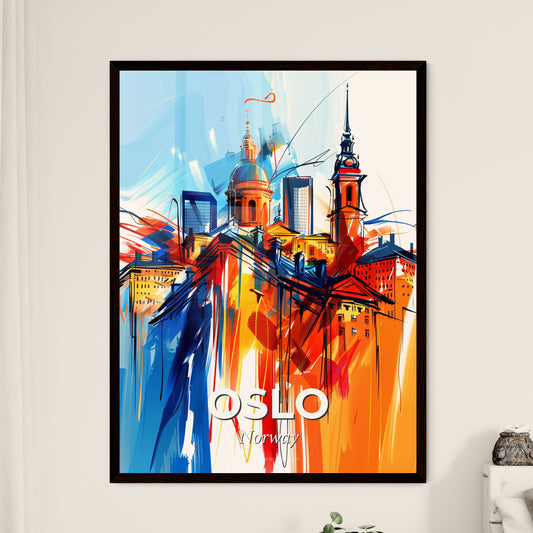 Vibrant Oslo, Norway - A Painting Of A City