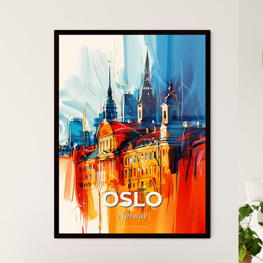 Vibrant Oslo, Norway - A Painting Of A City