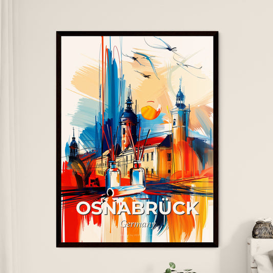 Vibrant Osnabrück, Germany - A Painting Of A City