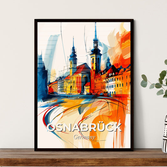 Vibrant Osnabrück, Germany - A Painting Of A City