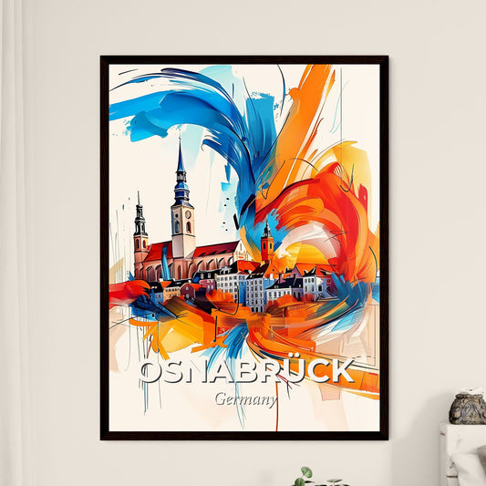 Vibrant Osnabrück, Germany - A Colorful Painting Of A City