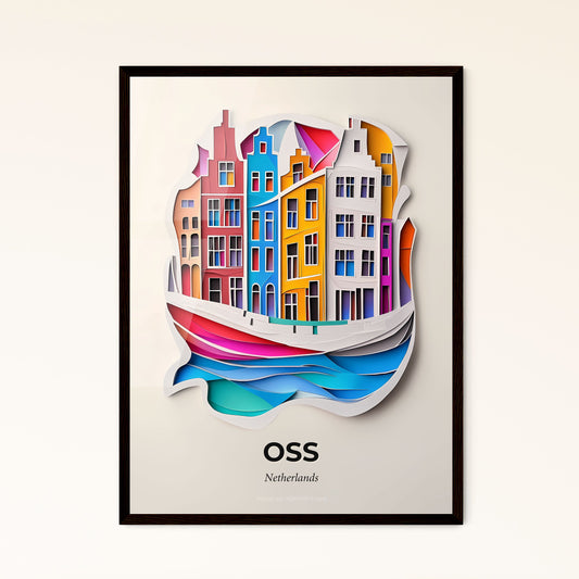 Vivid Oss, Netherlands - a paper cut of a boat in the water