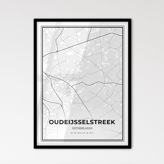  Oude IJsselstreek Netherlands - Scandinavian Style City Map for Modern Home Decor