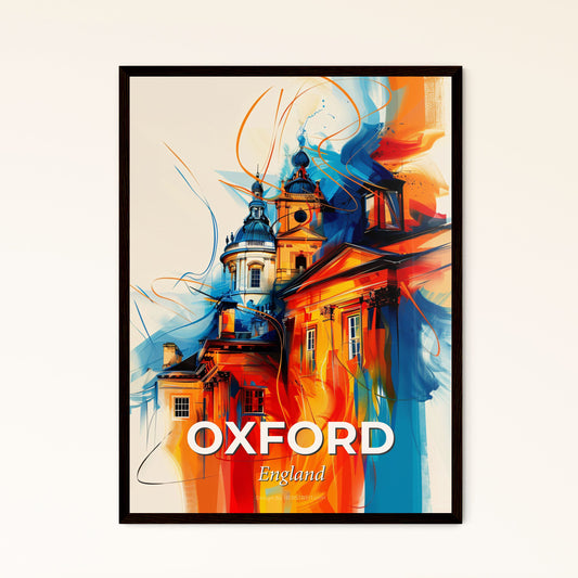 Vibrant Oxford, England - A Painting Of A Building