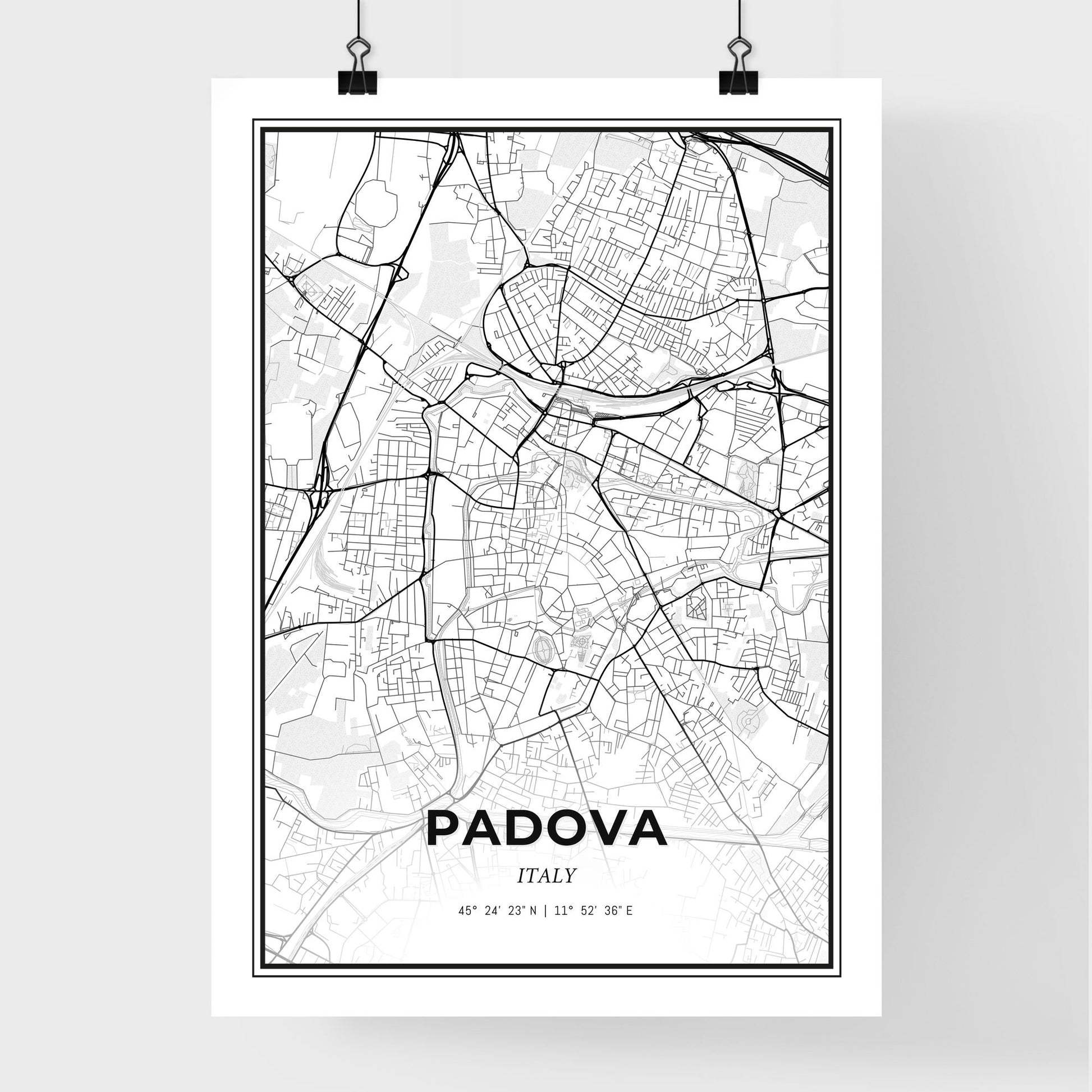 Padua Italy - Premium City Map Poster