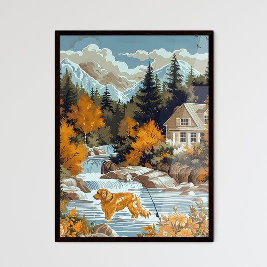 Golden Retriever Painting Wall Art