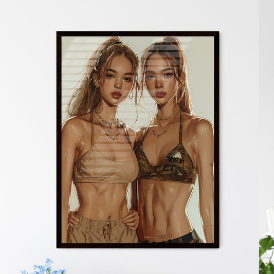 Poised Duet - Framed Art Print