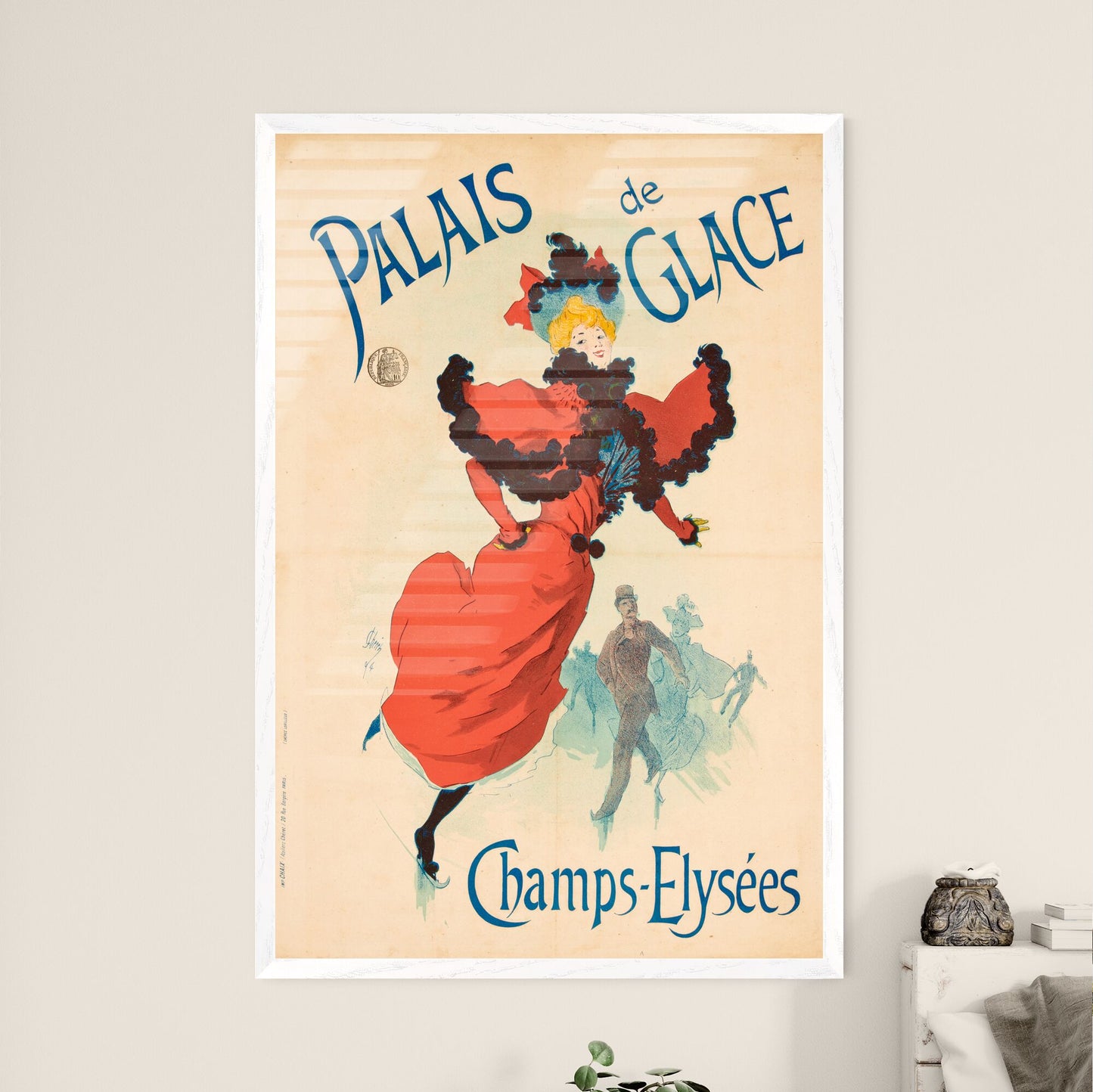 Palais de Glace Champs Elysées – Jules Chéret Framed Art Print