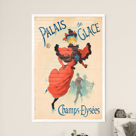 Palais de Glace Champs Elysées – Jules Chéret Framed Art Print