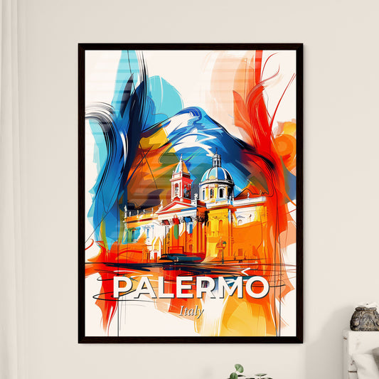 Vibrant Palermo , Italy - A Painting Of A Building