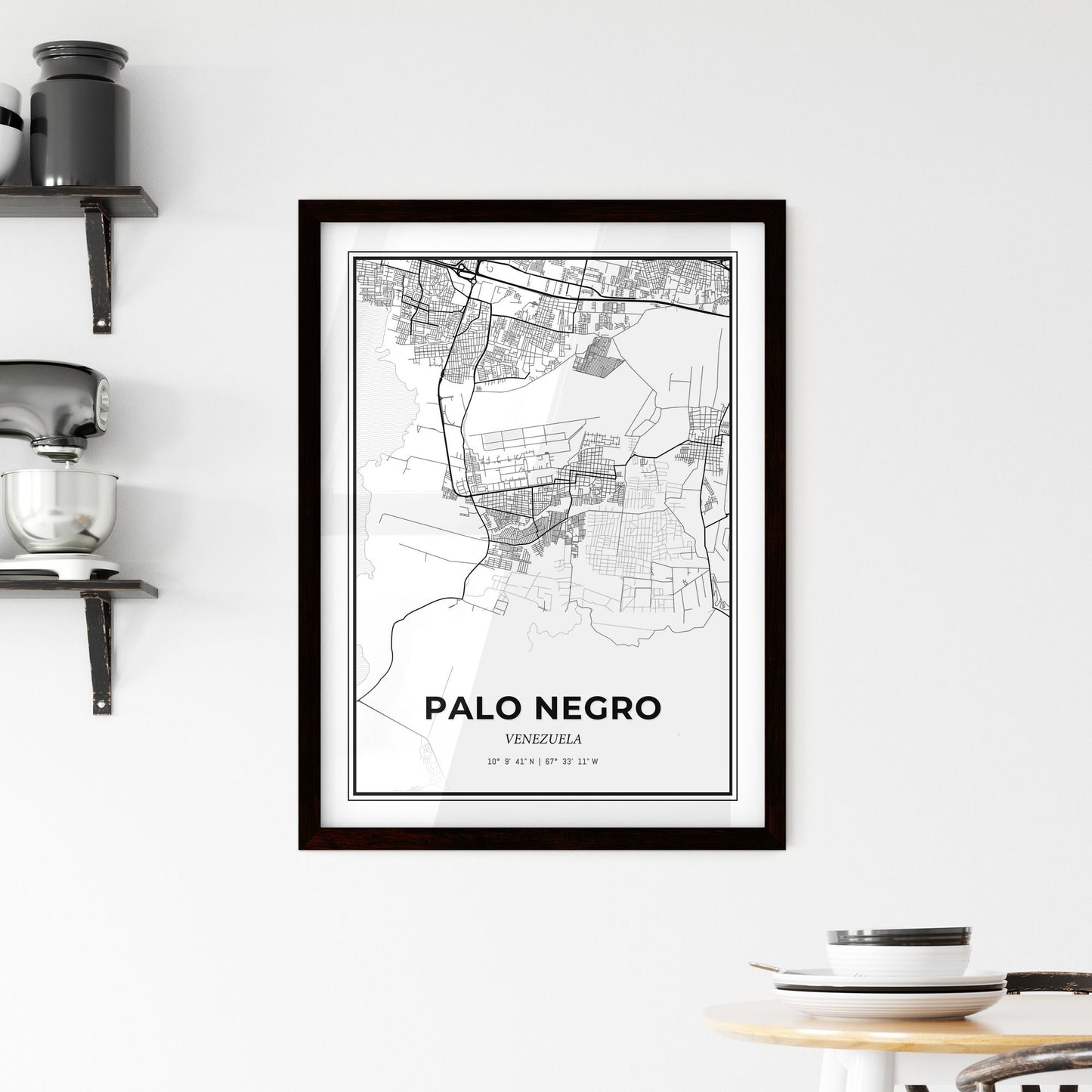 Palo Negro Venezuela - Minimal City Map