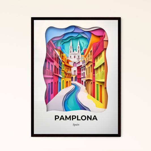 Vivid Pamplona, Spain - a colorful city with a river running through it