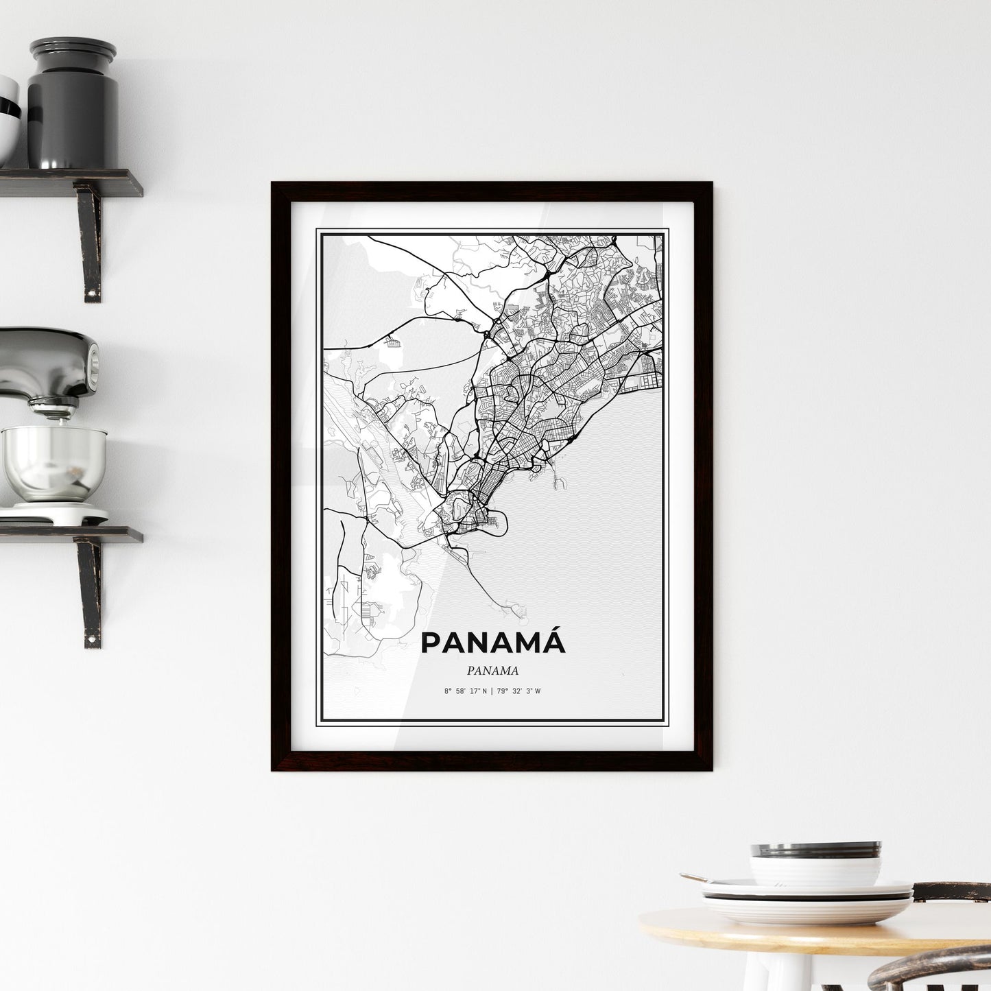 Panamá Panama - Minimal City Map