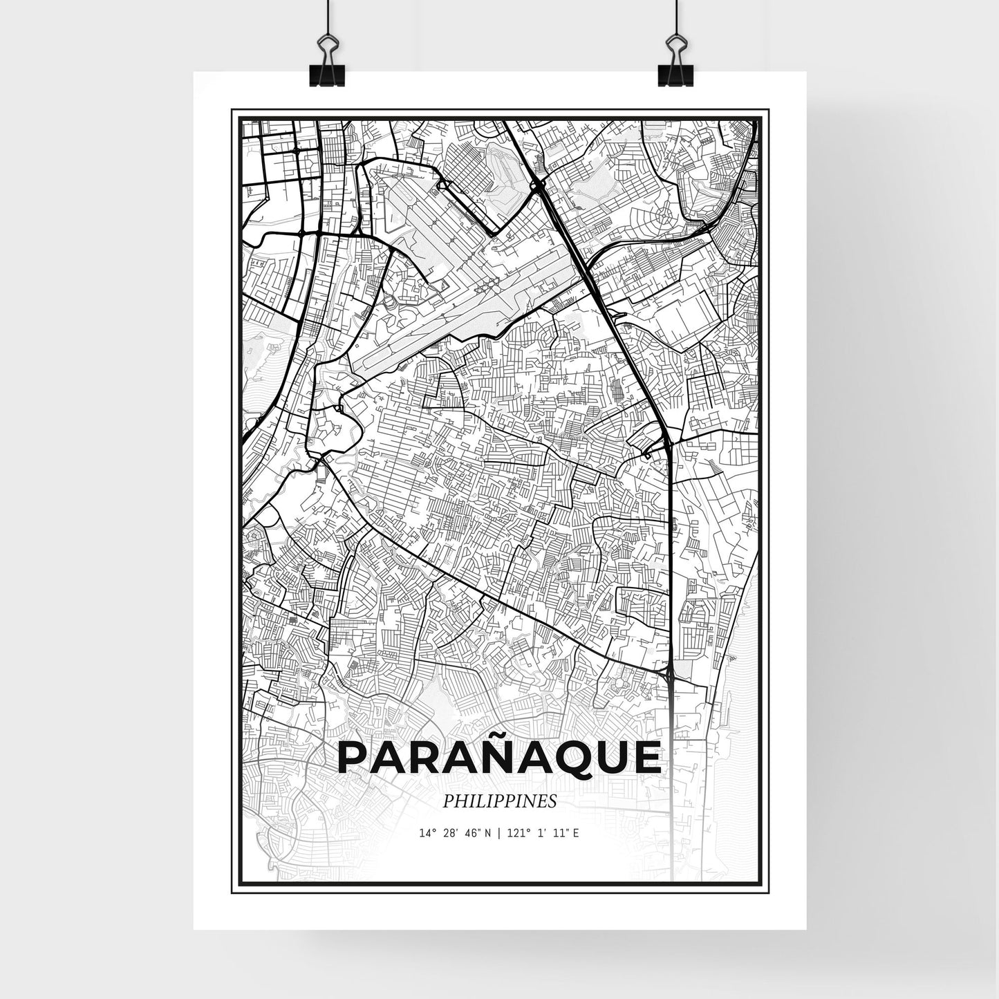 Parañaque Philippines - Premium City Map Poster