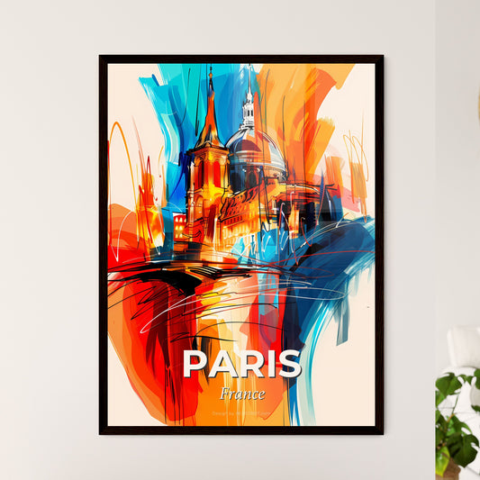 Vibrant Paris, France - A Painting Of A Building