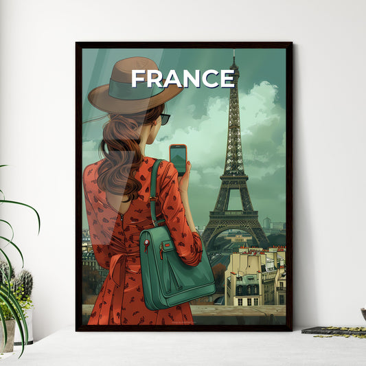 Vibrant Paris Cityscape Painting: Woman Captures Eiffel Tower in Artistic Moment