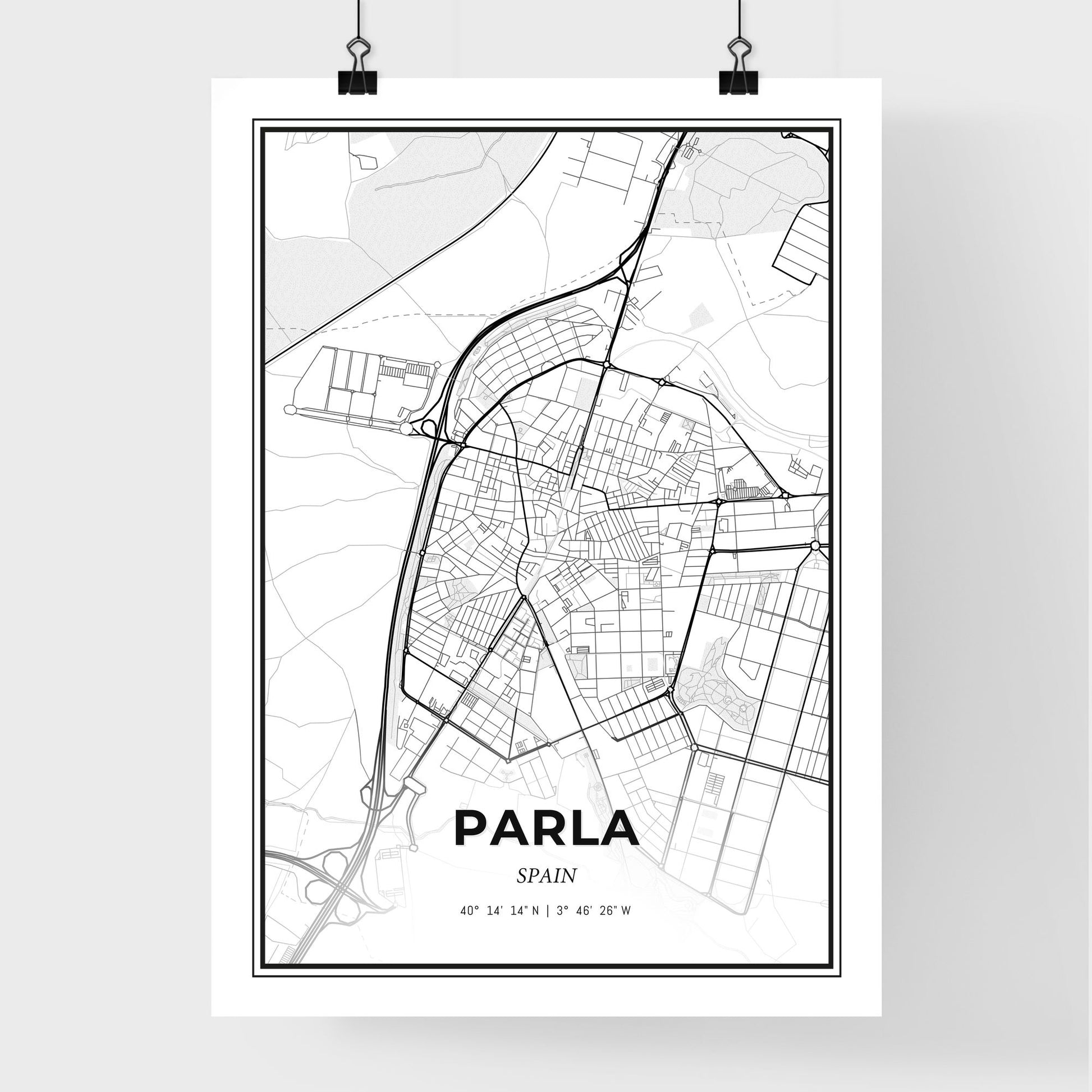 Parla Spain - Premium City Map Poster