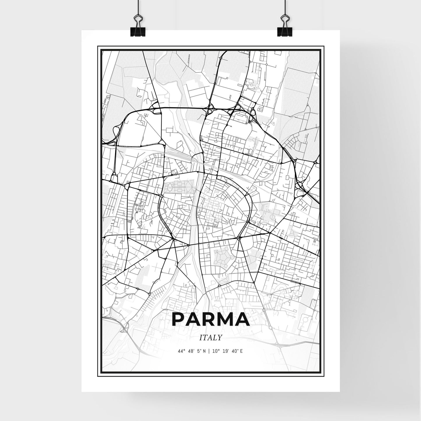 Parma Italy - Premium City Map Poster