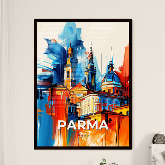 Vibrant Parma , Italy - A Colorful Painting Of A Building