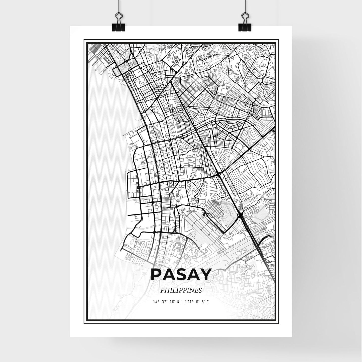 Pasay Philippines - Premium City Map Poster